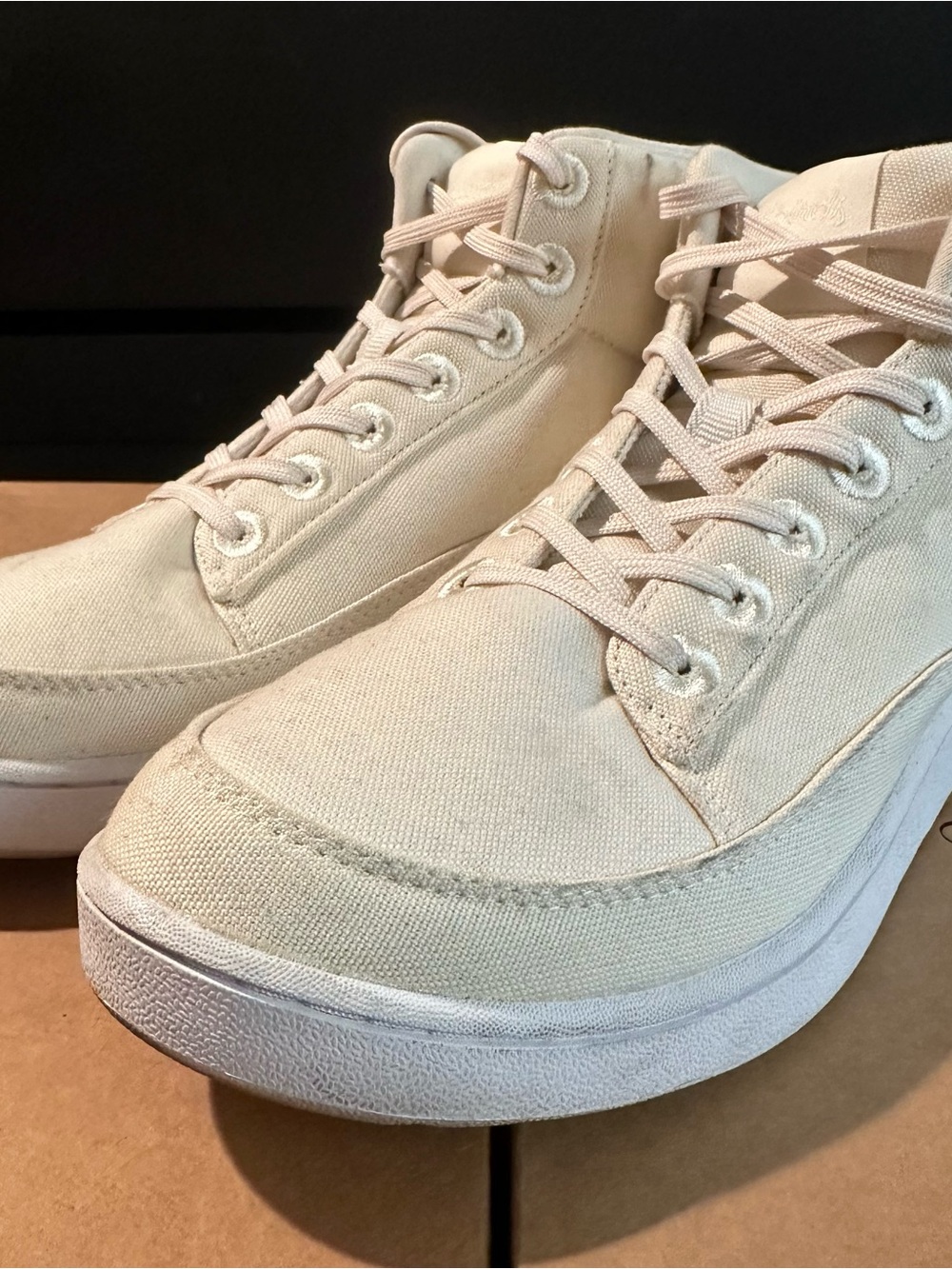 allbirds Men’s High-Top Sneakers in Cream